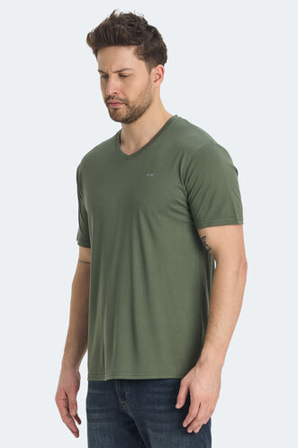 Slazenger KRAKKER Men's T-shirt Khaki - Thumbnail