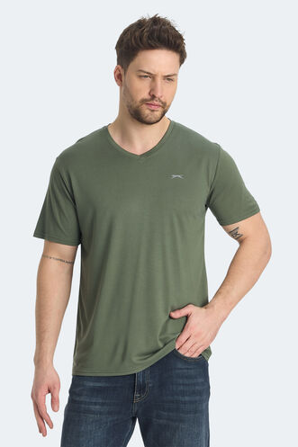 Slazenger KRAKKER Men's T-shirt Khaki - Thumbnail