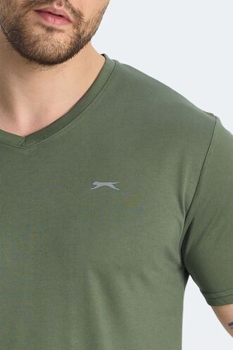 Slazenger KRAKKER Men's T-shirt Khaki - Thumbnail