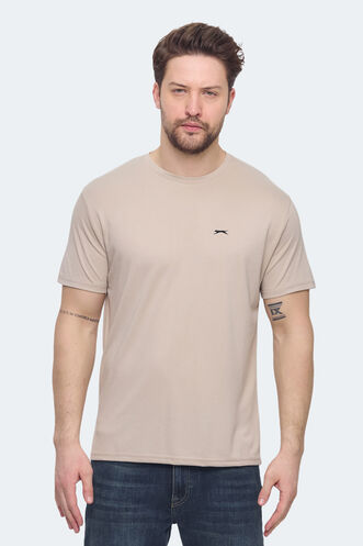 Slazenger - Slazenger KRATER Erkek Tişört Bej