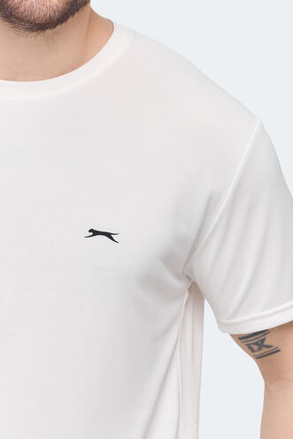 Slazenger KRATER Erkek Ekru Tişört - Thumbnail