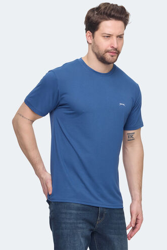Slazenger KRATER Erkek Indigo Tişört - Thumbnail