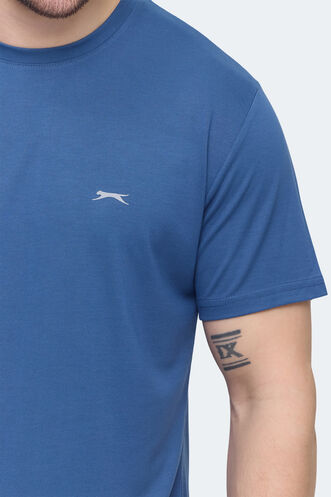 Slazenger KRATER Erkek Indigo Tişört - Thumbnail