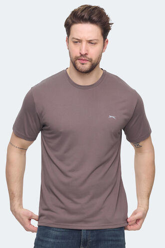 Slazenger KRATER Erkek Kahve Tişört - Thumbnail