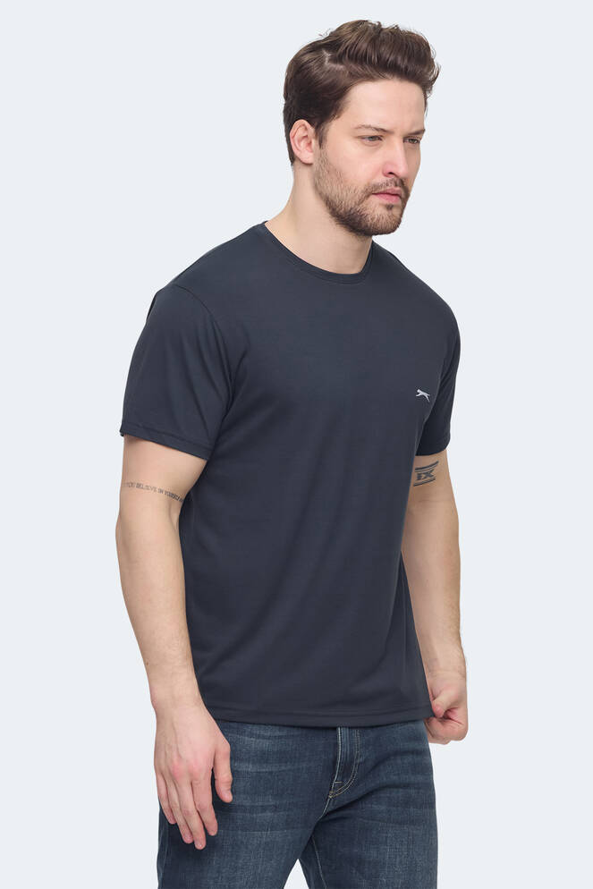 Slazenger KRATER Erkek Koyu Gri Tişört