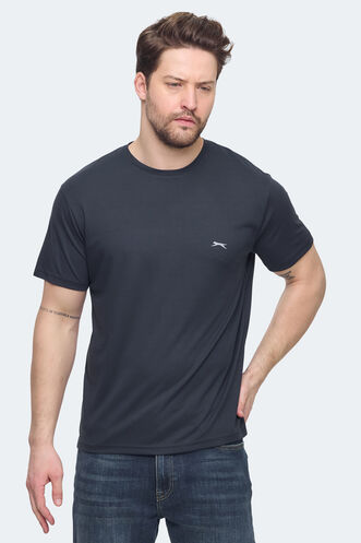 Slazenger KRATER Erkek Koyu Gri Tişört - Thumbnail