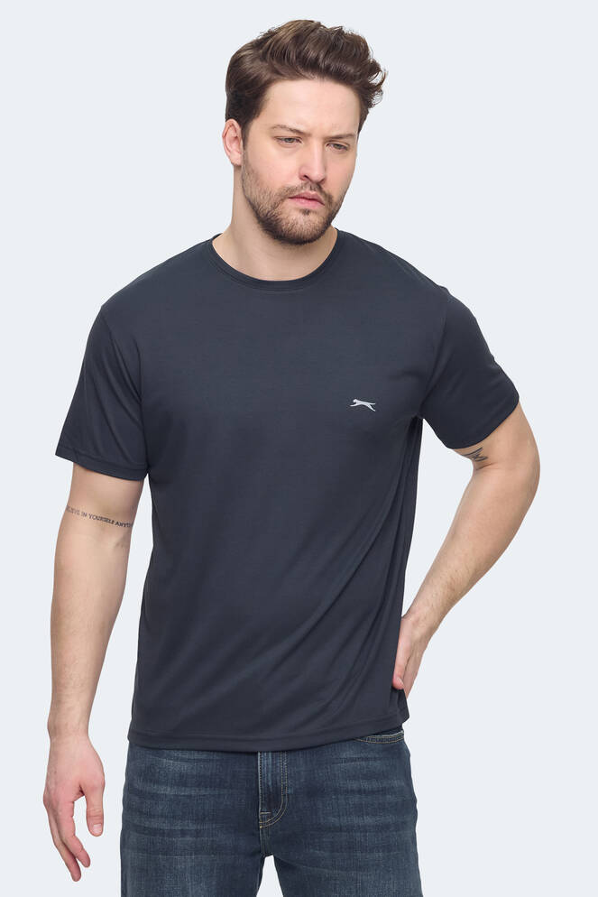 Slazenger KRATER Erkek Koyu Gri Tişört