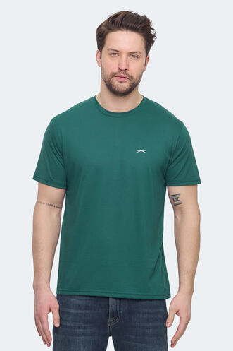 Slazenger - Slazenger KRATER Erkek Tişört Yeşil