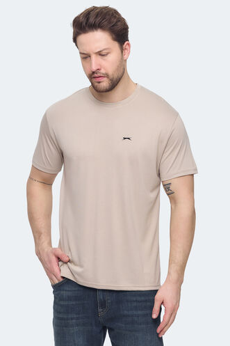 Slazenger KRATER Men's T-shirt Beige - Thumbnail