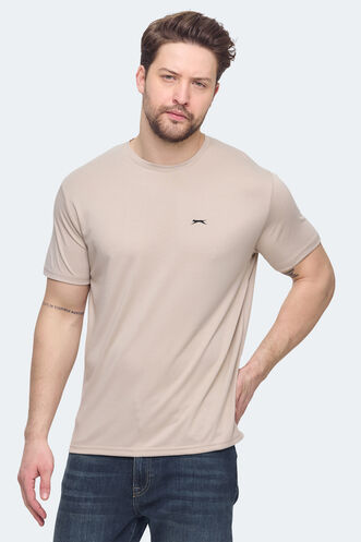 Slazenger KRATER Men's T-shirt Beige - Thumbnail