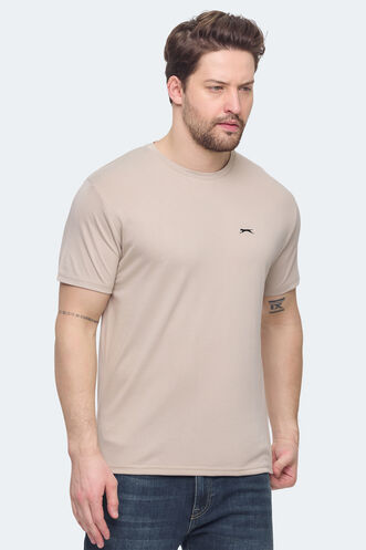 Slazenger KRATER Men's T-shirt Beige - Thumbnail