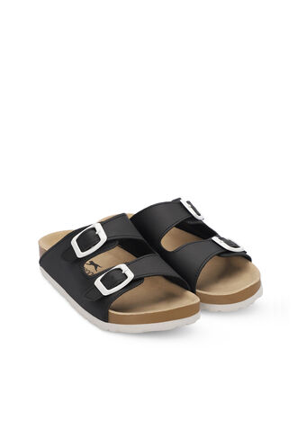 Slazenger KREKA Unisex Kids Slippers Black - Thumbnail