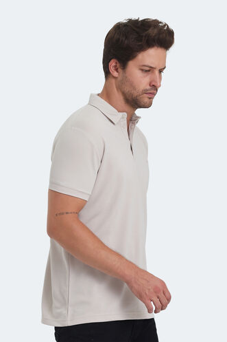 Slazenger KUGGA Erkek T-Shirt Ekru - Thumbnail