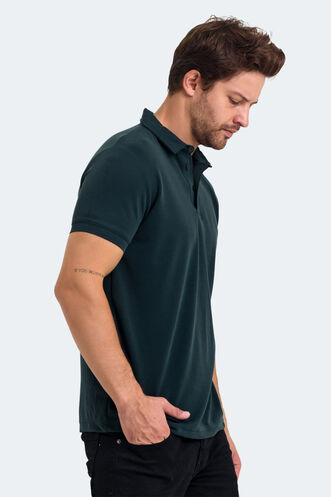 Slazenger KUGGA Erkek Tişört Koyu Yeşil - Thumbnail