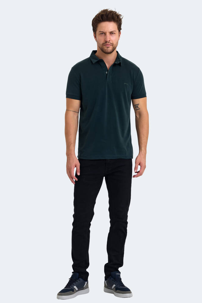 Slazenger KUGGA Erkek Tişört Koyu Yeşil
