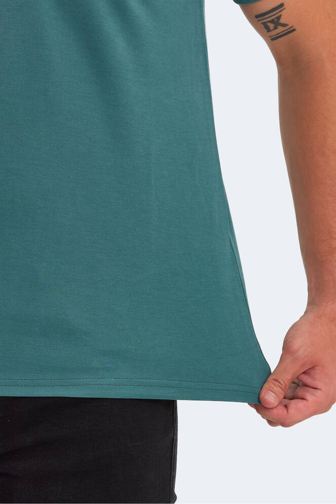 Slazenger KUGGA Erkek Tişört Petrol