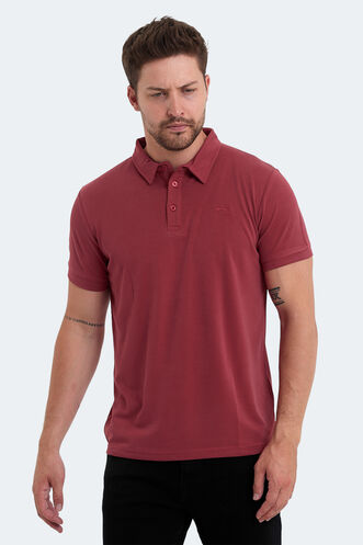 Slazenger KUGGA Men's T-Shirt Burgundy - Thumbnail
