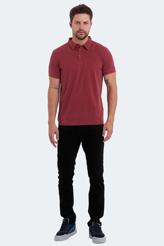 Slazenger KUGGA Men's T-Shirt Burgundy - Thumbnail