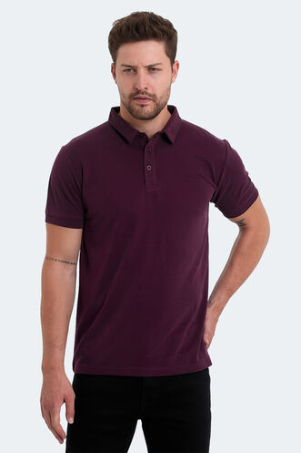 Slazenger KUGGA Men's T-Shirt Plum - Thumbnail