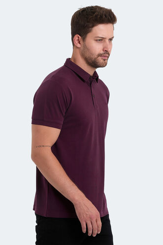Slazenger KUGGA Men's T-Shirt Plum - Thumbnail