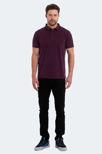 Slazenger KUGGA Men's T-Shirt Plum - Thumbnail