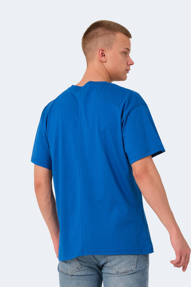 Slazenger KULANA OVER Erkek Tişört Kraliyet Mavi
