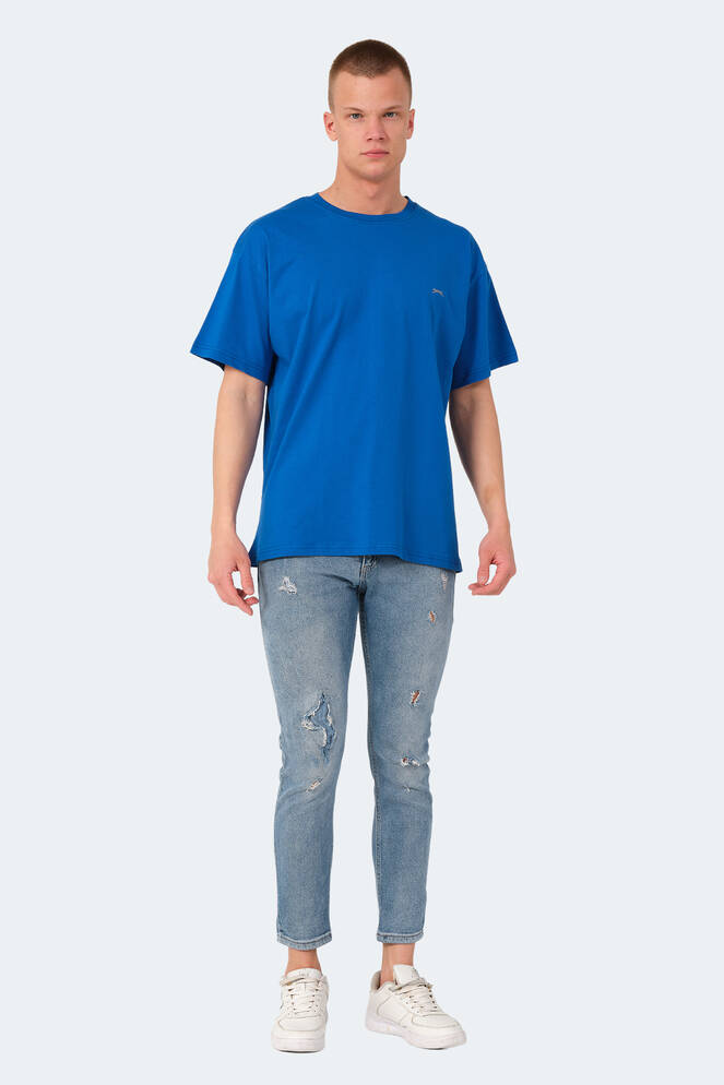 Slazenger KULANA OVER Erkek Tişört Kraliyet Mavi