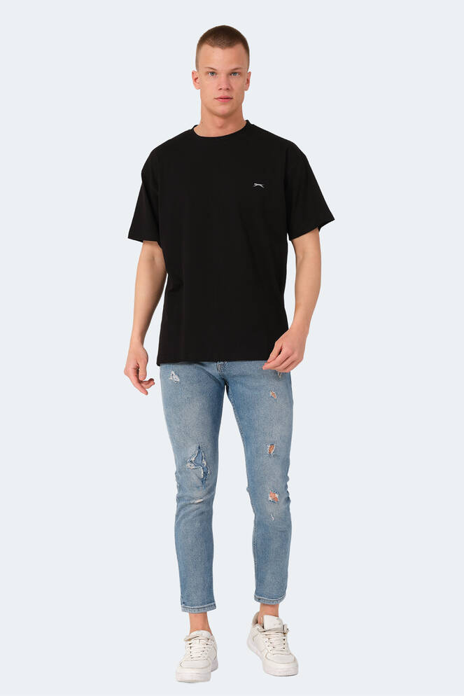 Slazenger KULANA OVER Erkek Tişört Siyah