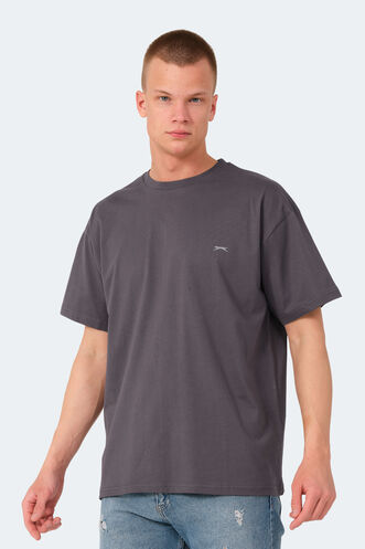 Slazenger - Slazenger KULANA OVER Men's T-Shirt Dark Gray