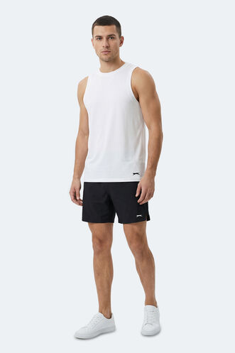 Slazenger KULAP Erkek Kolsuz Beyaz Tişört - Thumbnail