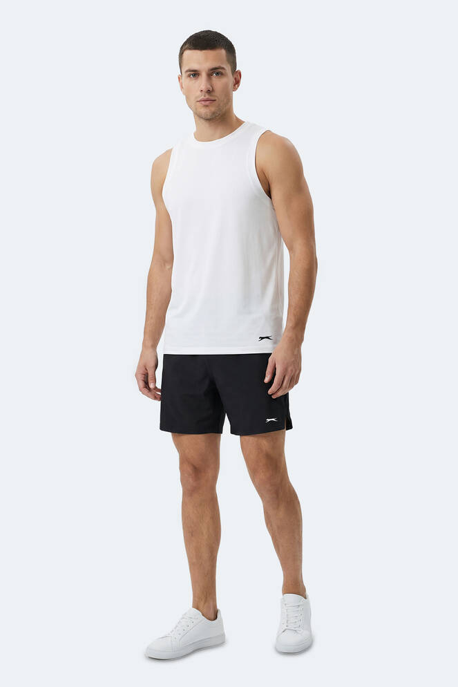 Slazenger KULAP Erkek Kolsuz Beyaz Tişört