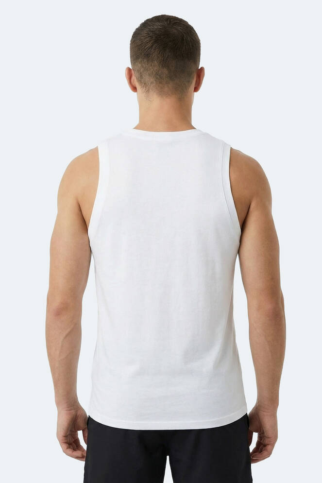 Slazenger KULAP Erkek Kolsuz Beyaz Tişört