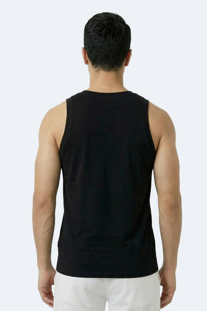 Slazenger KULAP Erkek Kolsuz Siyah Tişört