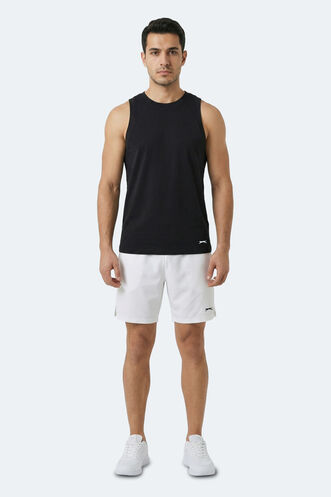 Slazenger KULAP Erkek Kolsuz Siyah Tişört - Thumbnail