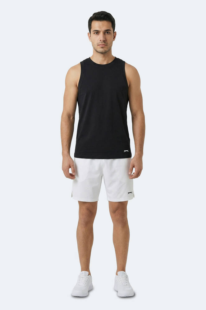 Slazenger KULAP Erkek Kolsuz Siyah Tişört