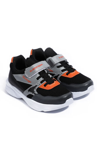 Slazenger KUNTI Sneaker Boys Shoes Black - Gray - Thumbnail