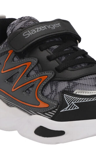 Slazenger KYRIE Erkek Çocuk Sneaker Ayakkabı Koyu Gri - Thumbnail