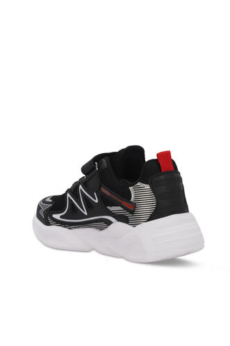 Slazenger KYRIE Erkek Çocuk Sneaker Ayakkabı Siyah - Kırmızı - Thumbnail