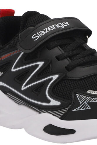 Slazenger KYRIE Erkek Çocuk Sneaker Ayakkabı Siyah - Kırmızı - Thumbnail