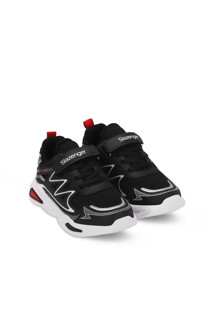 Slazenger KYRIE Erkek Çocuk Sneaker Ayakkabı Siyah - Kırmızı