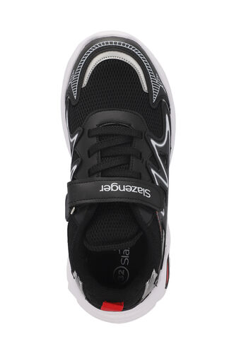 Slazenger KYRIE Erkek Çocuk Sneaker Ayakkabı Siyah - Kırmızı - Thumbnail