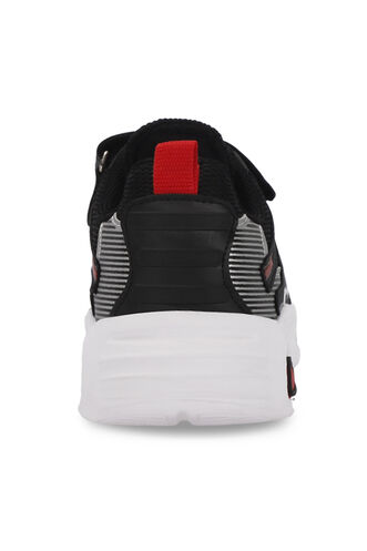 Slazenger KYRIE Erkek Çocuk Sneaker Ayakkabı Siyah - Kırmızı - Thumbnail