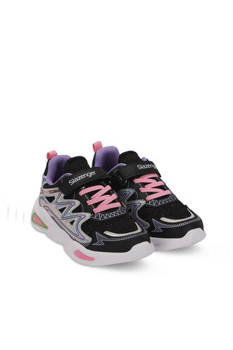 Slazenger KYRIE Girls' Sneaker Black - Purple - Thumbnail