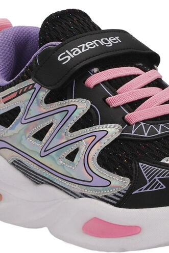 Slazenger KYRIE Girls' Sneaker Black - Purple - Thumbnail