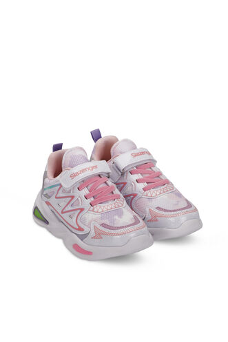 Slazenger KYRIE Girls' Sneaker White - Pink - Thumbnail