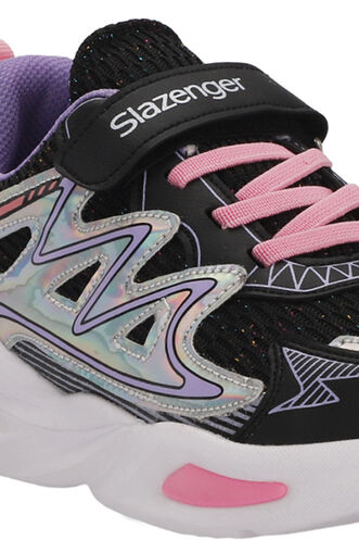 Slazenger KYRIE Girls' Sneaker Black - Purple - Thumbnail