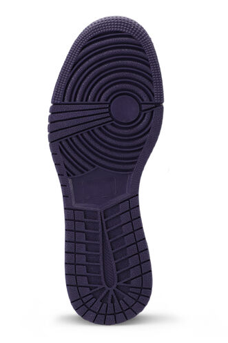 Slazenger LABOR HIGH Sneaker Kadın Ayakkabı Beyaz - Mor - Thumbnail