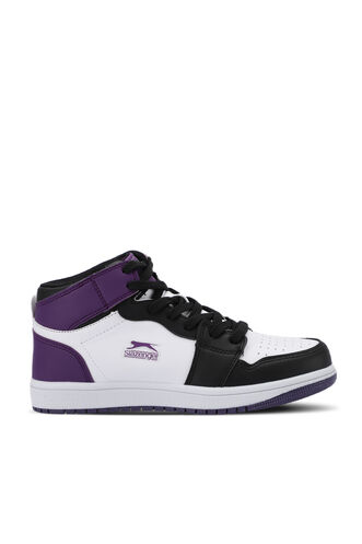 Slazenger - Slazenger LABOR HIGH Sneaker Kadın Ayakkabı Beyaz - Mor