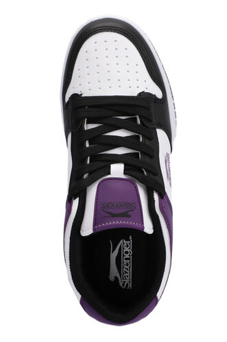 Slazenger LABOR Sneaker Kadın Ayakkabı Beyaz - Mor - Thumbnail
