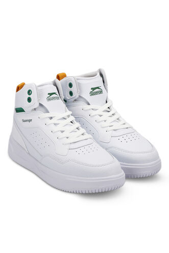 Slazenger LALI Sneaker Erkek Ayakkabı Beyaz - Yeşil - Thumbnail
